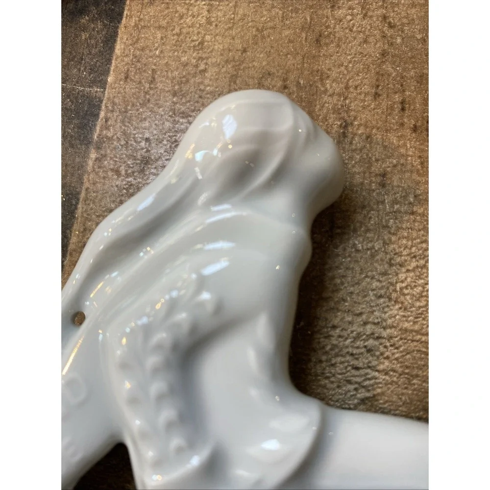 Haviland‎ Limoges France 1981 Christmas Ornament Noel Ice Skater Porcelain Vtg